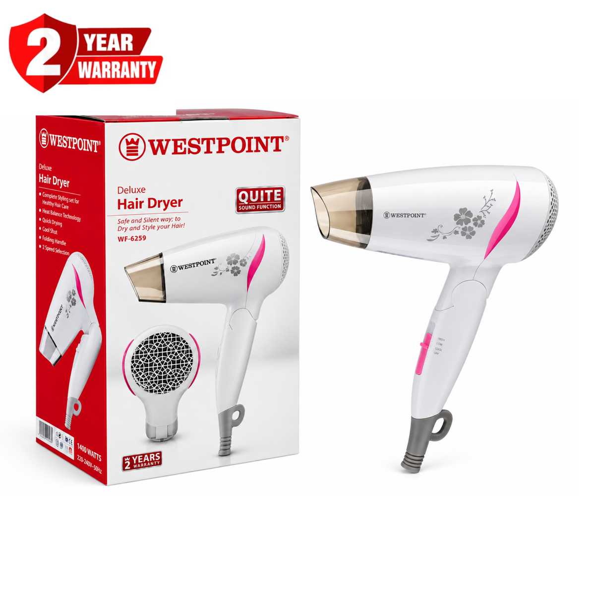 Westpoint Deluxe Hair Dryer WF-6259