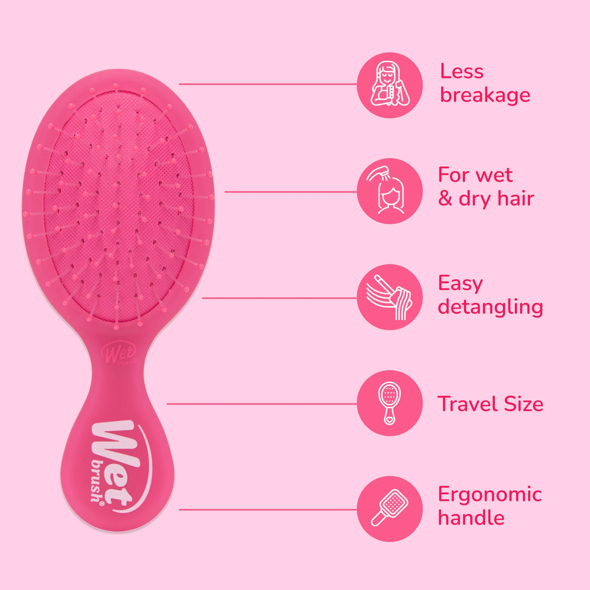 Wet Brush Mini Detangler Frost