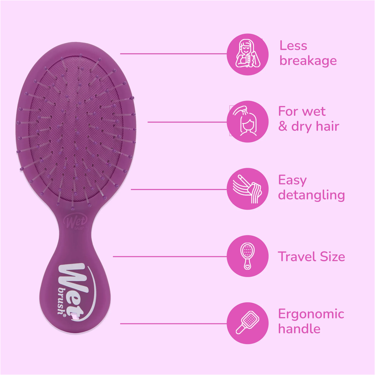Wet Brush Mini Detangler Frost