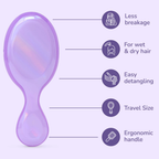 Wet Brush Mini Detangler Prismatic Glow
