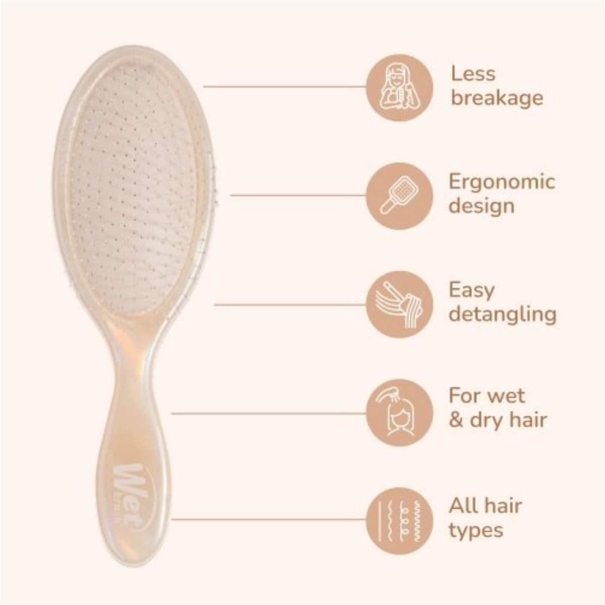 Wet Brush Original Detangler Iridescence Icon