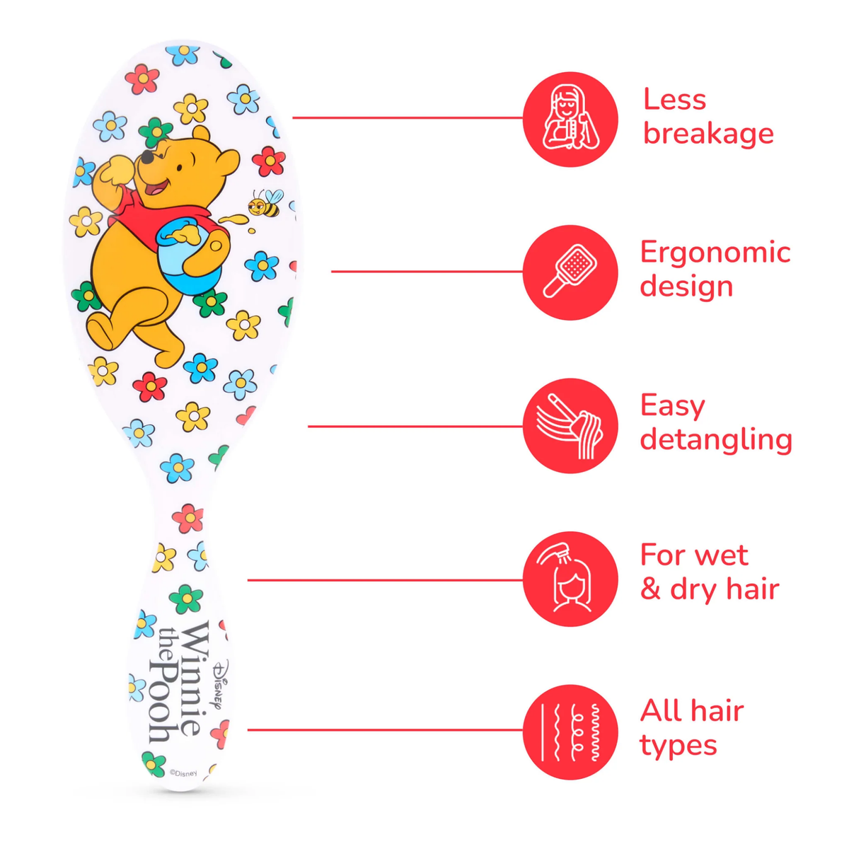 Wet Brush Original Detangler Winnie the Pooh
