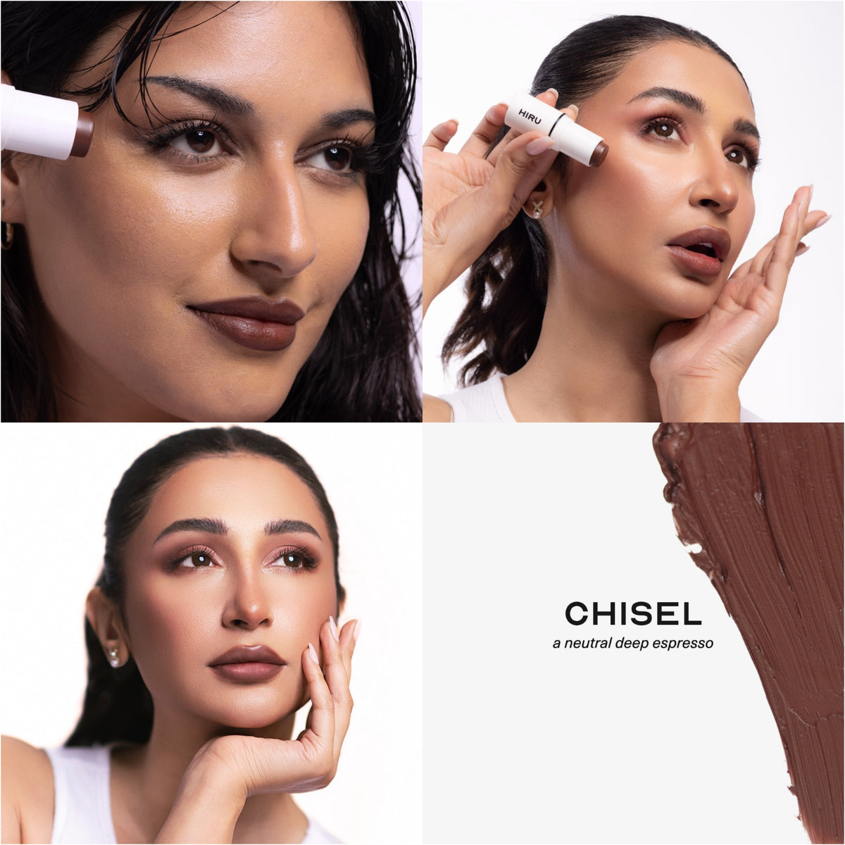 HIRU Instant Blush Multistick Chisel Chocolate