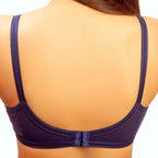 Bebelle MAXClence High Support Cotton Embroidered Unpadded Crossover Bra