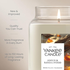 Yankee Amber & Sandalwood Scented Candle 122gm