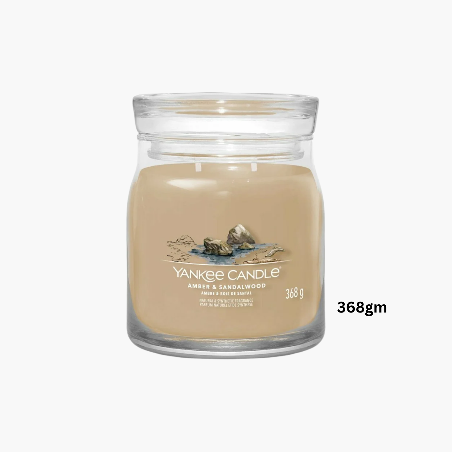 Yankee Amber & Sandalwood Scented Candle