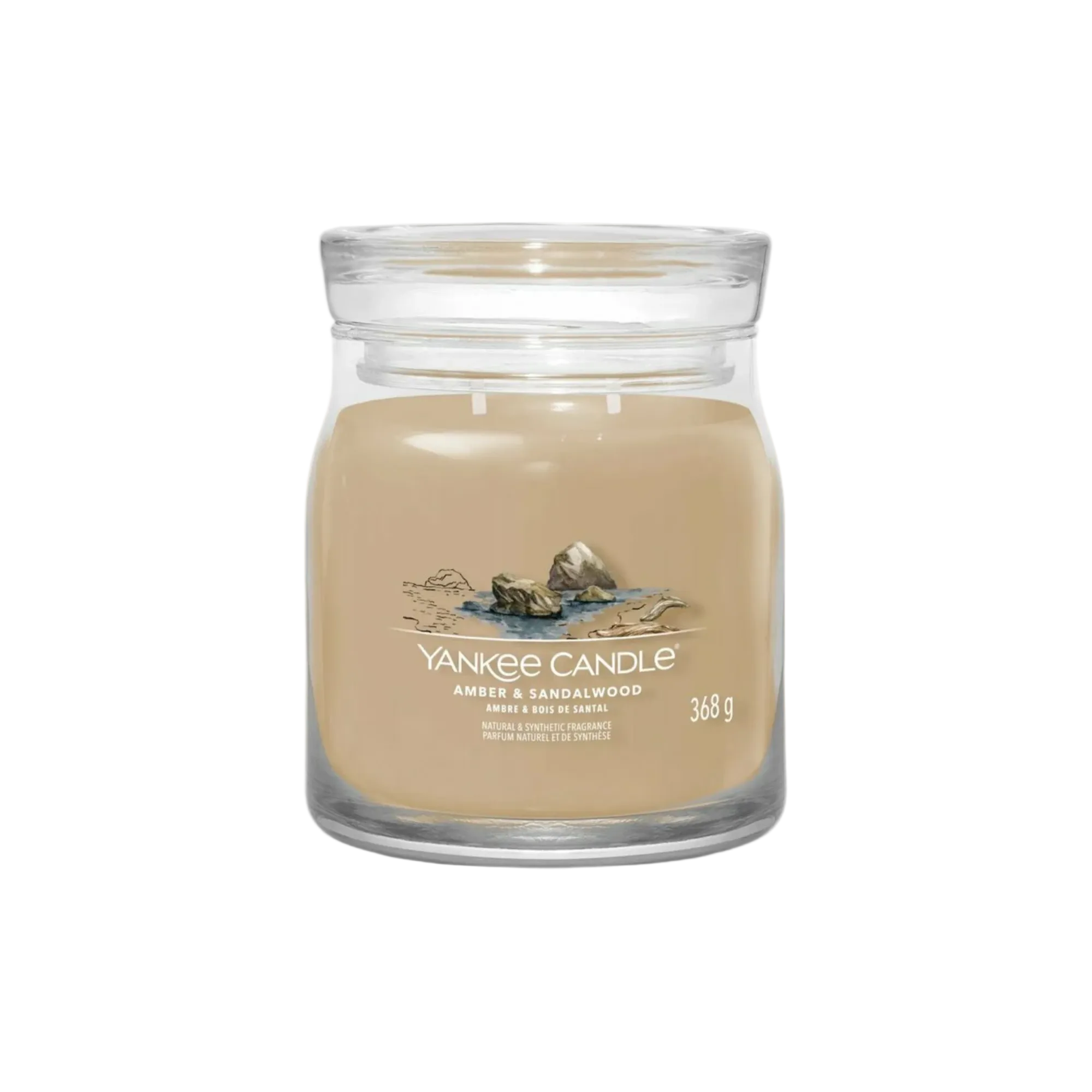 Yankee Amber & Sandalwood Scented Candle