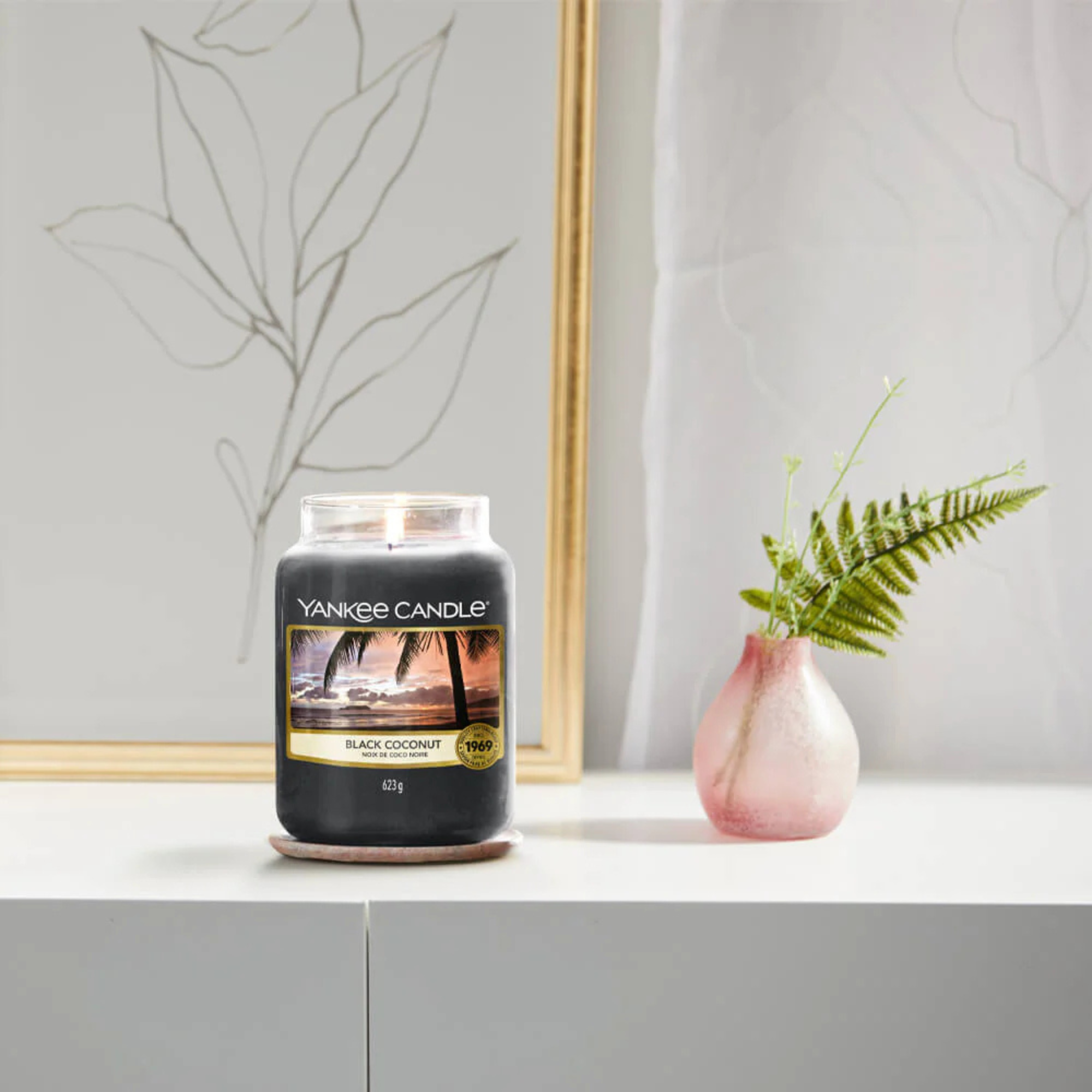 Yankee Black Coconut Scented Candle 368gm