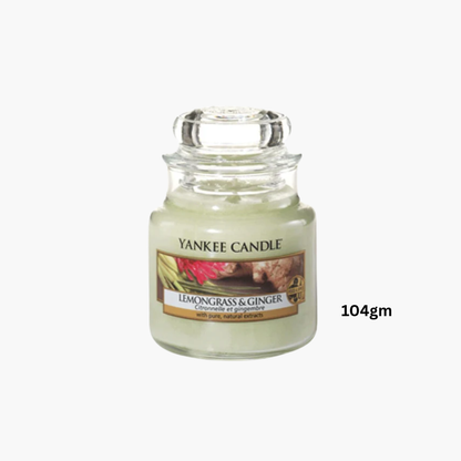 Yankee Lemongrass & Ginger Scented Candle