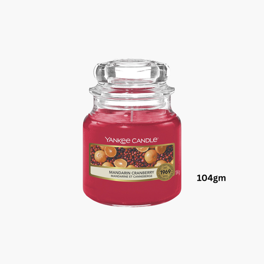 Yankee Mandarin Cranberry Scented Candle 104gm