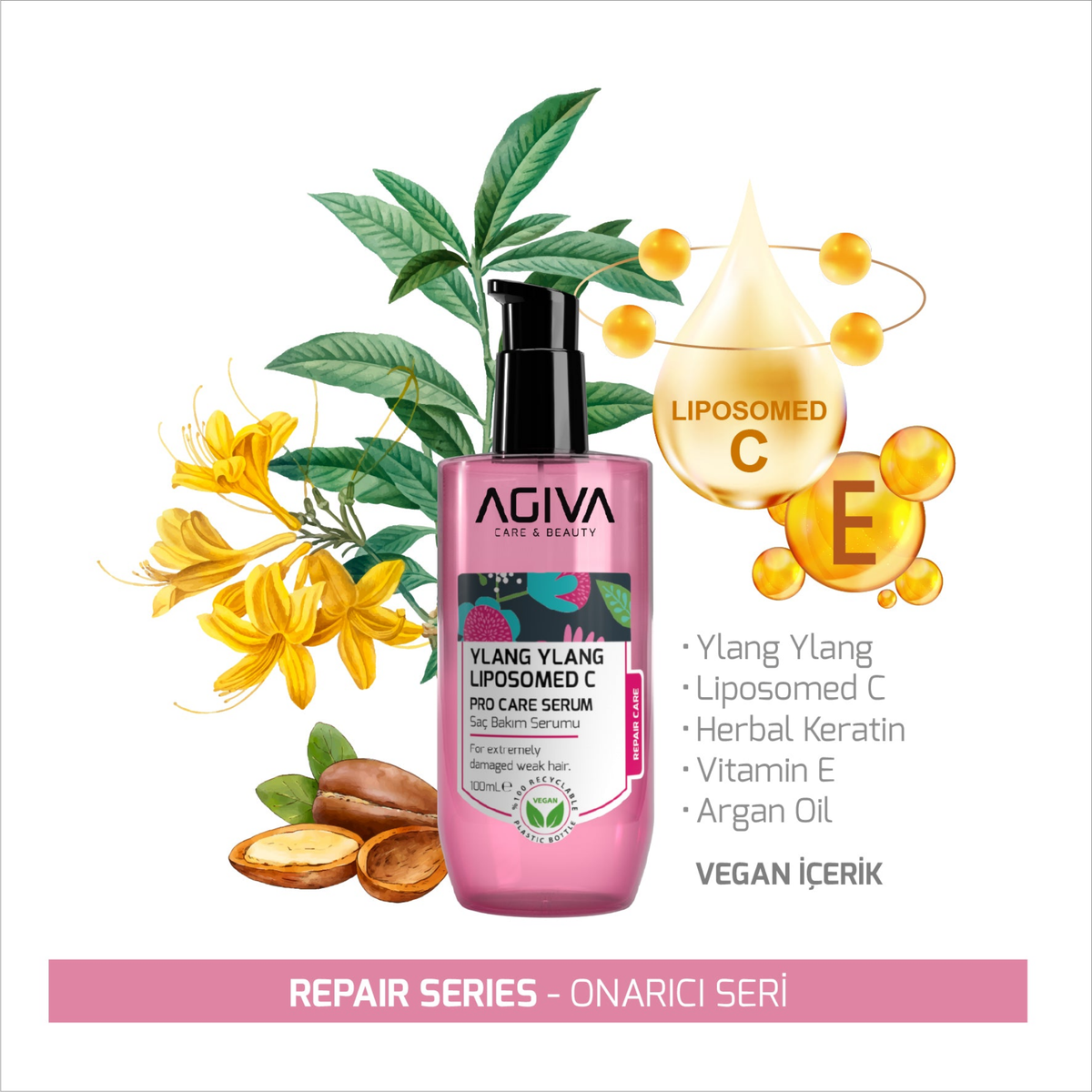 Agiva Ylang Ylang Liposomed C Pro Care Hair Serum