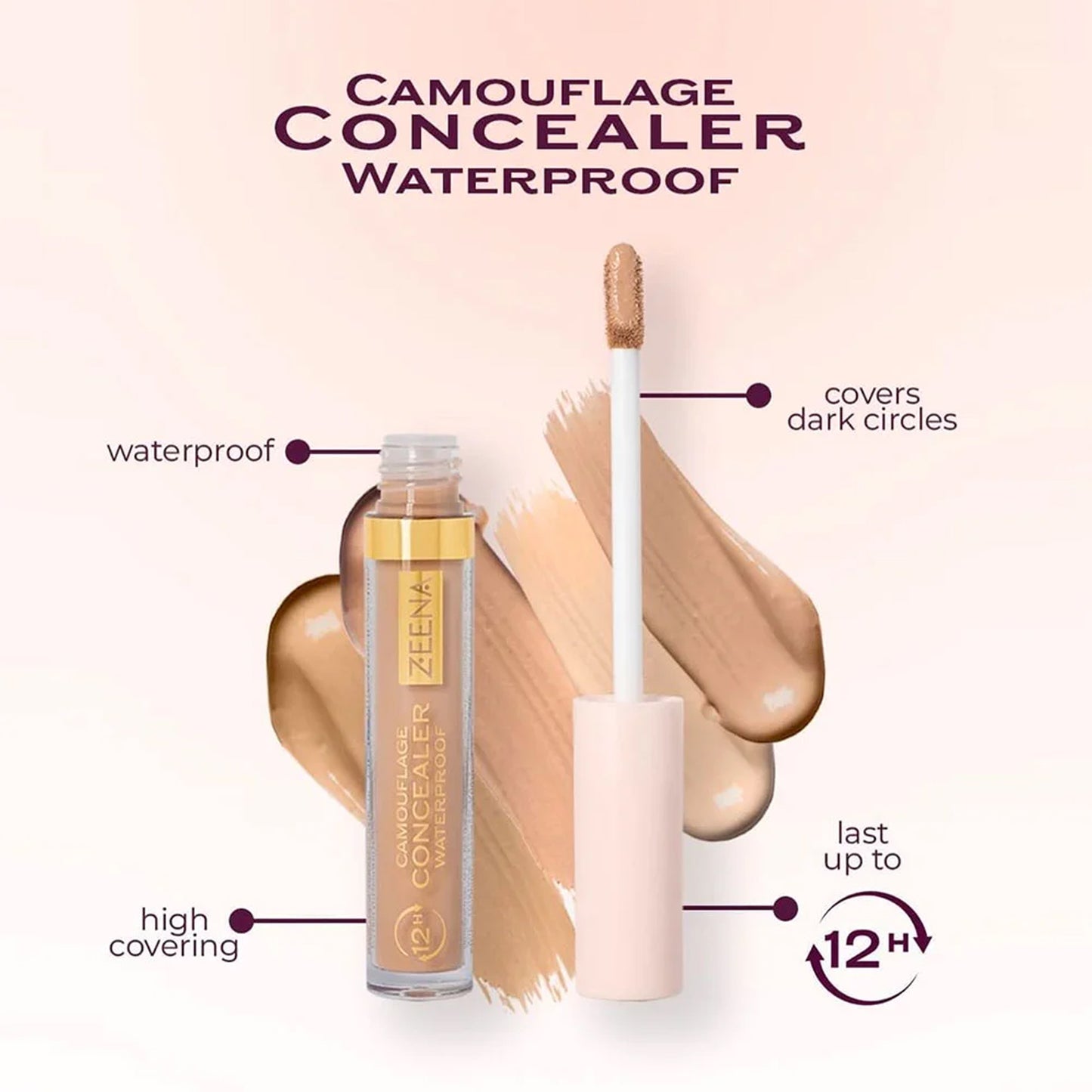 Zeena Camouflage Concealer 12H Waterproof 010 1 Piece