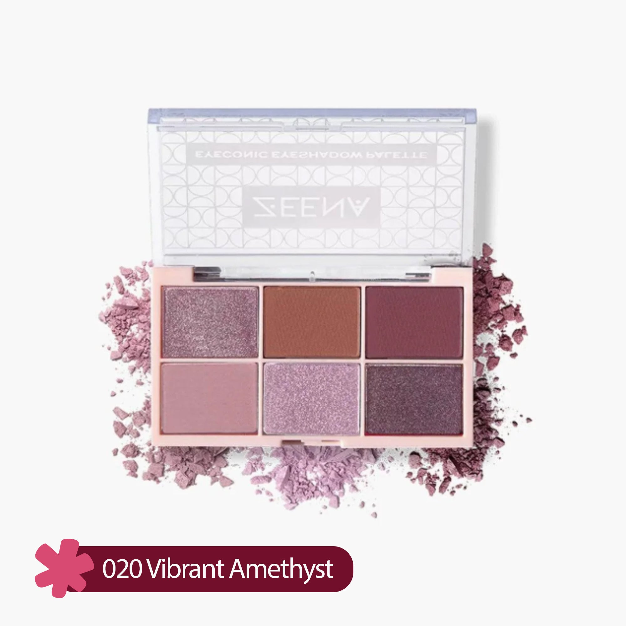 Zeena Eyeconic Eyeshadow Palette 020 Vibrant Amethyst 6gm