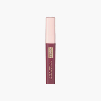 Zeena Liquid Matte Tattoo Lipstick 100 Signature Purple 5ml