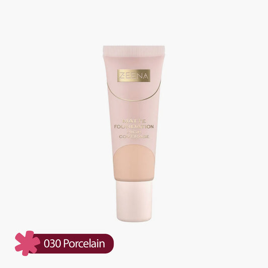 Zeena Matte Foundation High Coverage 030 Porcelain 25ml
