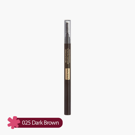 Zeena Sculpting Brow Pencil Waterproof 025 Dark Brown 0.25gm