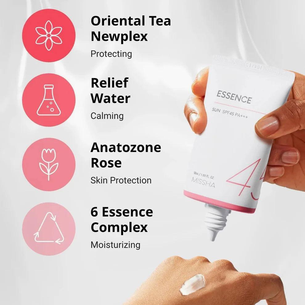 missha all around safe block essence sun spf45 50ml price
