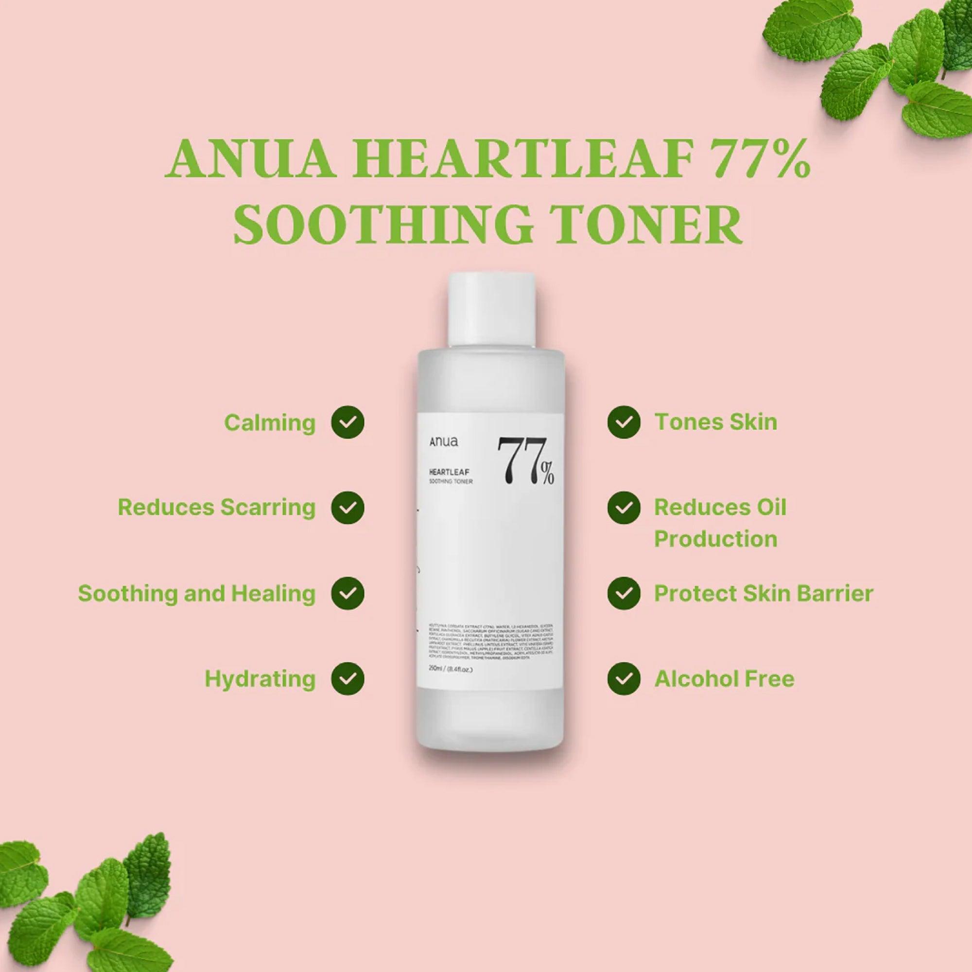anua heartleaf 77 soothing toner 40ml
