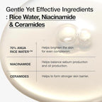anua rice 70 glow milky toner Ingredients
