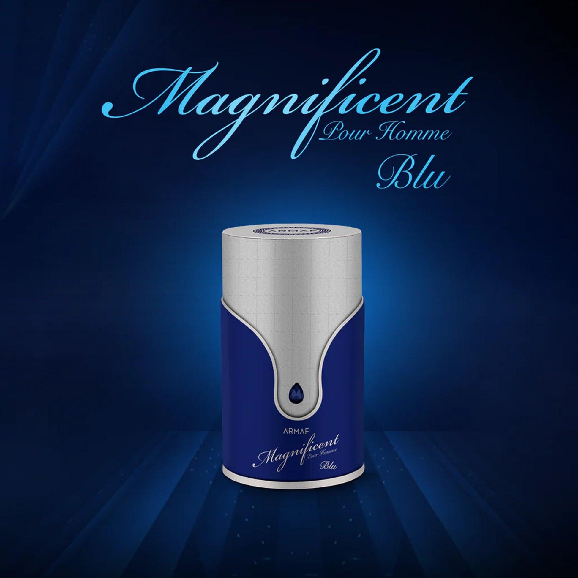 Armaf Magnificent Blu Pour Homme Man Eau De Parfum 100ml - TheSkinFit