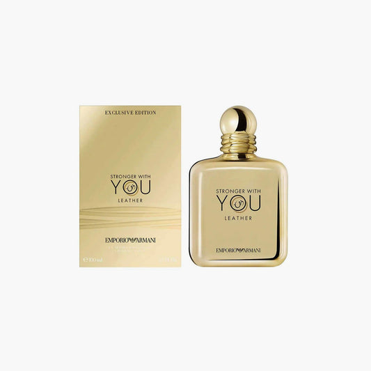 Giorgio Armani Stronger With You Leather Excl Men Eau De Parfum 100ml - TheSkinFit