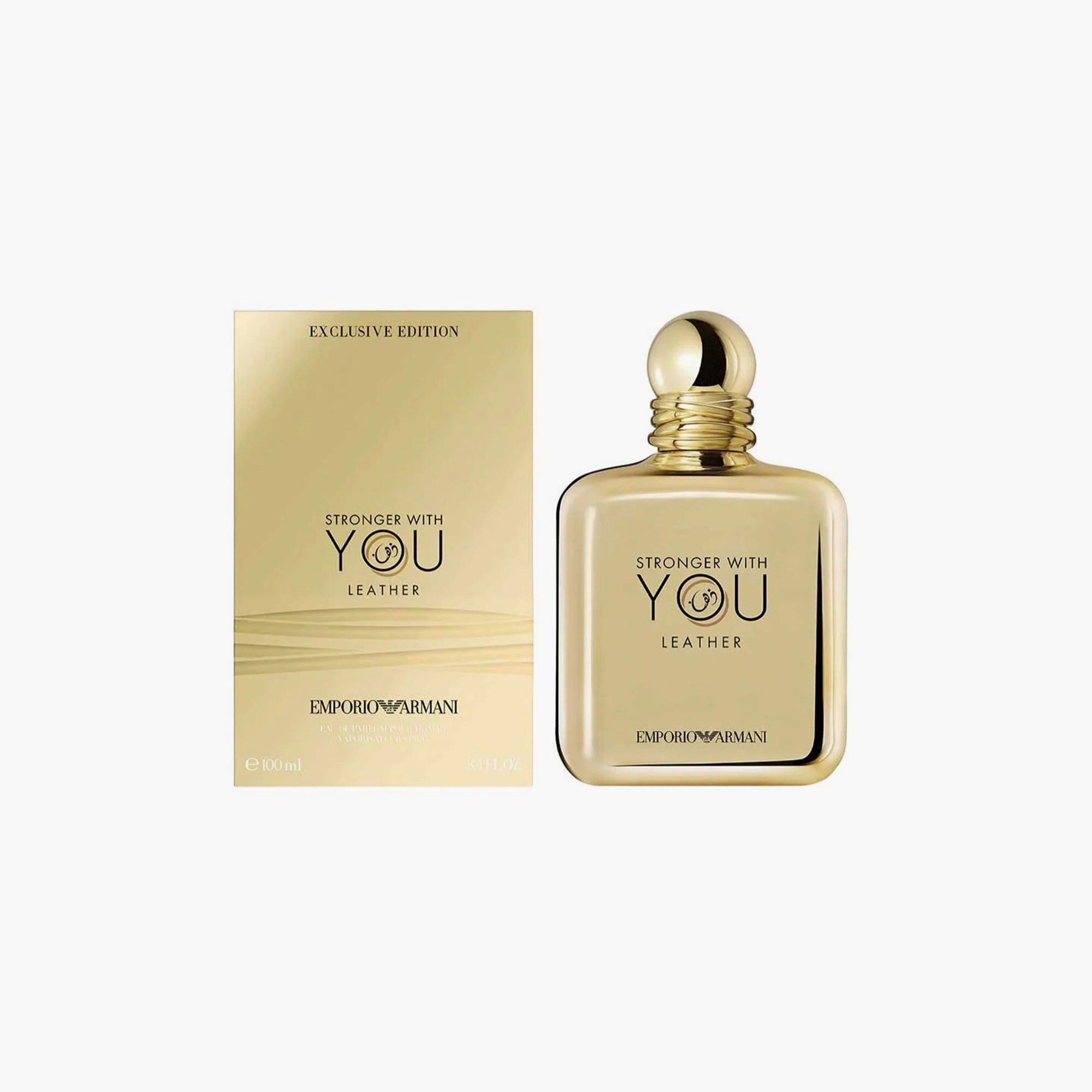 Giorgio Armani Stronger With You Leather Excl Men Eau De Parfum 100ml - TheSkinFit