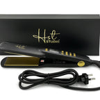 HST Studio Gold Titanium Frizz Free Multi Functional Hair Straightener HST-9800