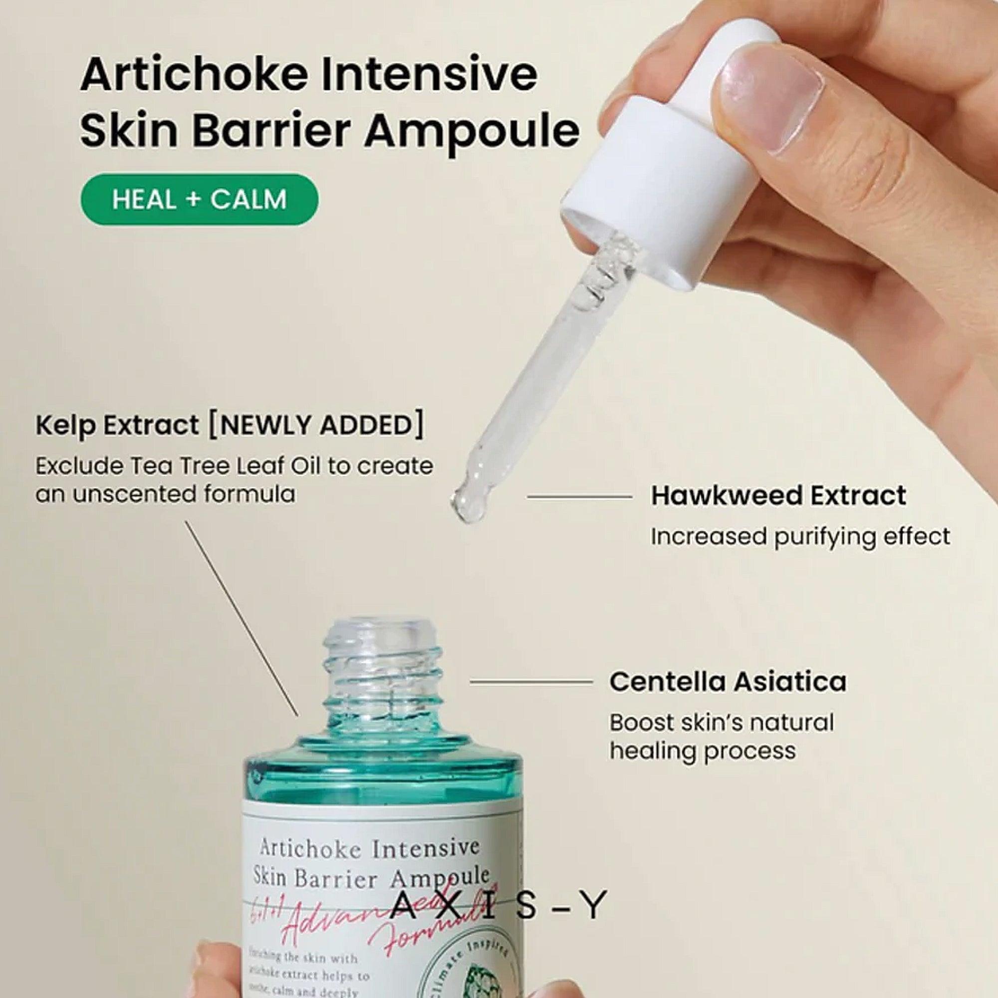 axis y artichoke intensive skin barrier ampoule 30ml review