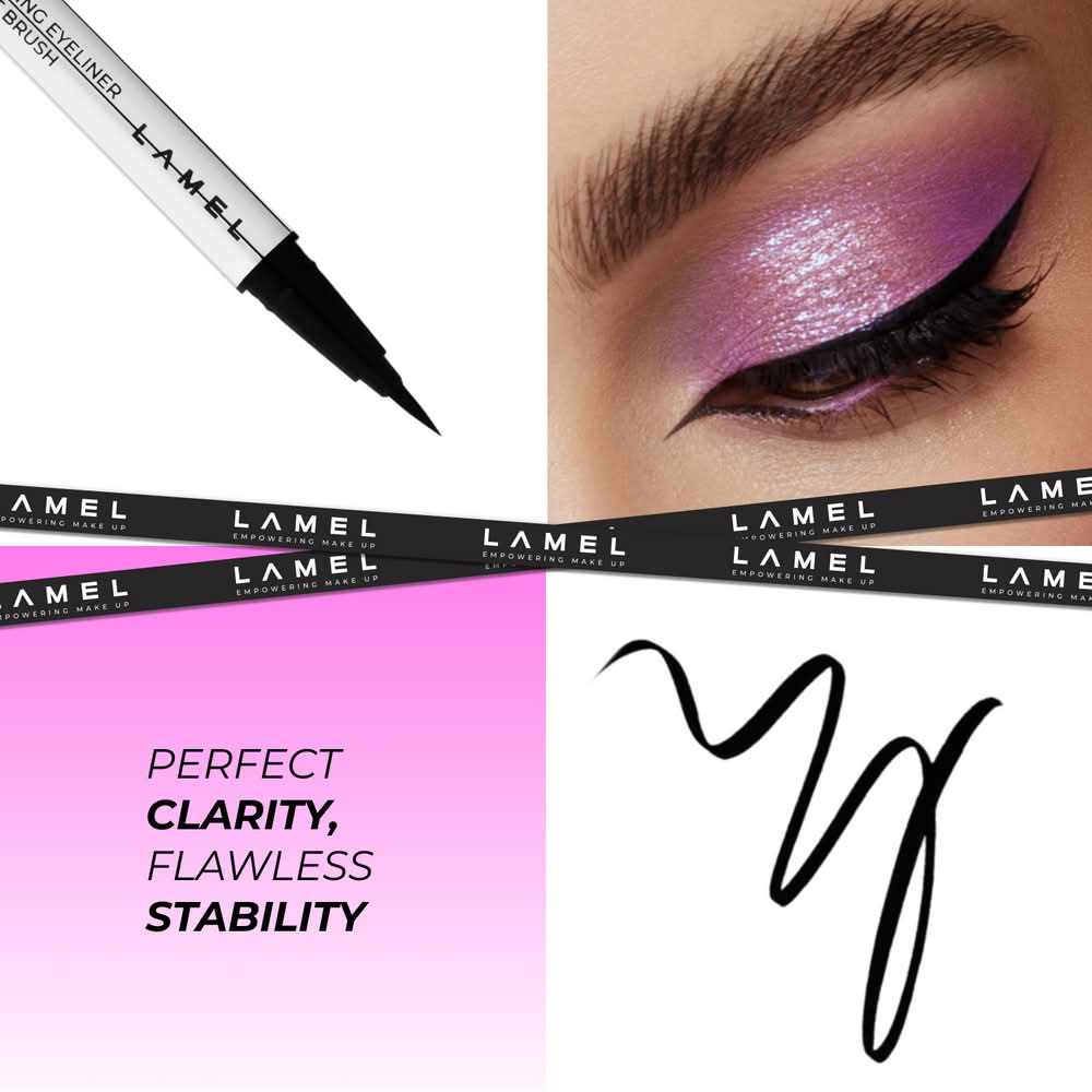 Lamel Long lasting Eyeliner With Soft Brush 0.6ml