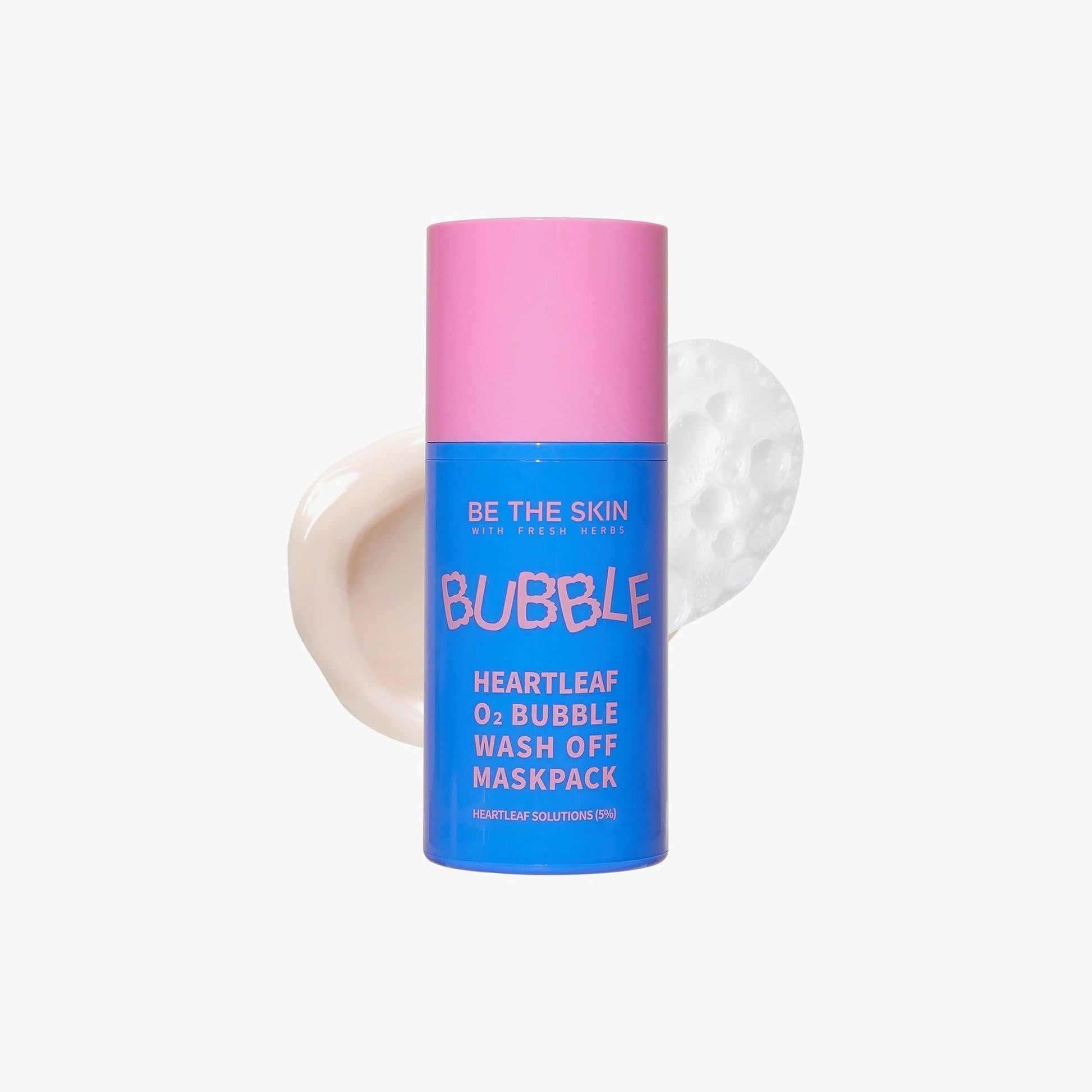 Be The Skin Bubble Heartleaf O2 Bubble Wash Off Mask Pack 50gm - TheSkinFit