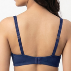 Bebelle LACENTIALS Luxe Lace Polyester Jersey Unpadded Non-Wired Bridal Bra