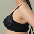 Bebelle X-Over Trendy High Support Lace Unpadded Crossover Bridal Bra