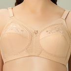 Bebelle DORIA Cotton Embroidered Unpadded Non-Wired Control Bra
