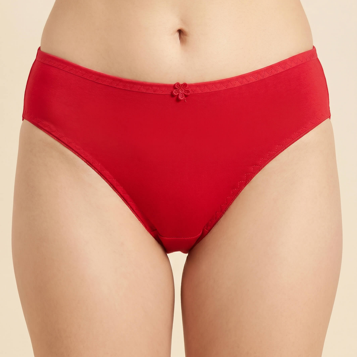 Bebelle SILKIE Smart Fit Polyester Jersey High-Leg Brief Panty