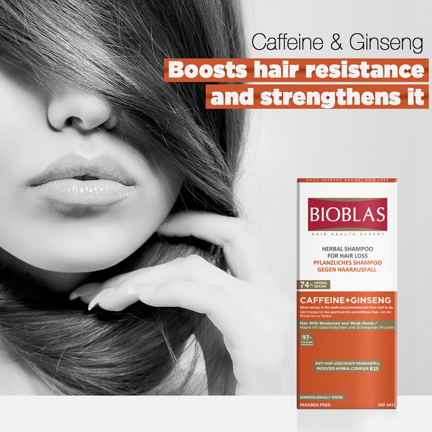 Bioblas Anti-Hair Loss Energy Shampoo Caffeine + Ginseng 360ml