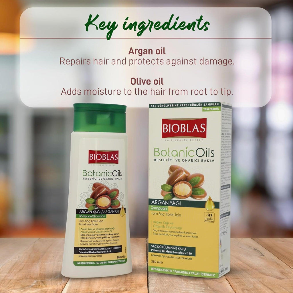 Bioblas Botanic Oils Argan Oil Shampoo 360ml - TheSkinFit