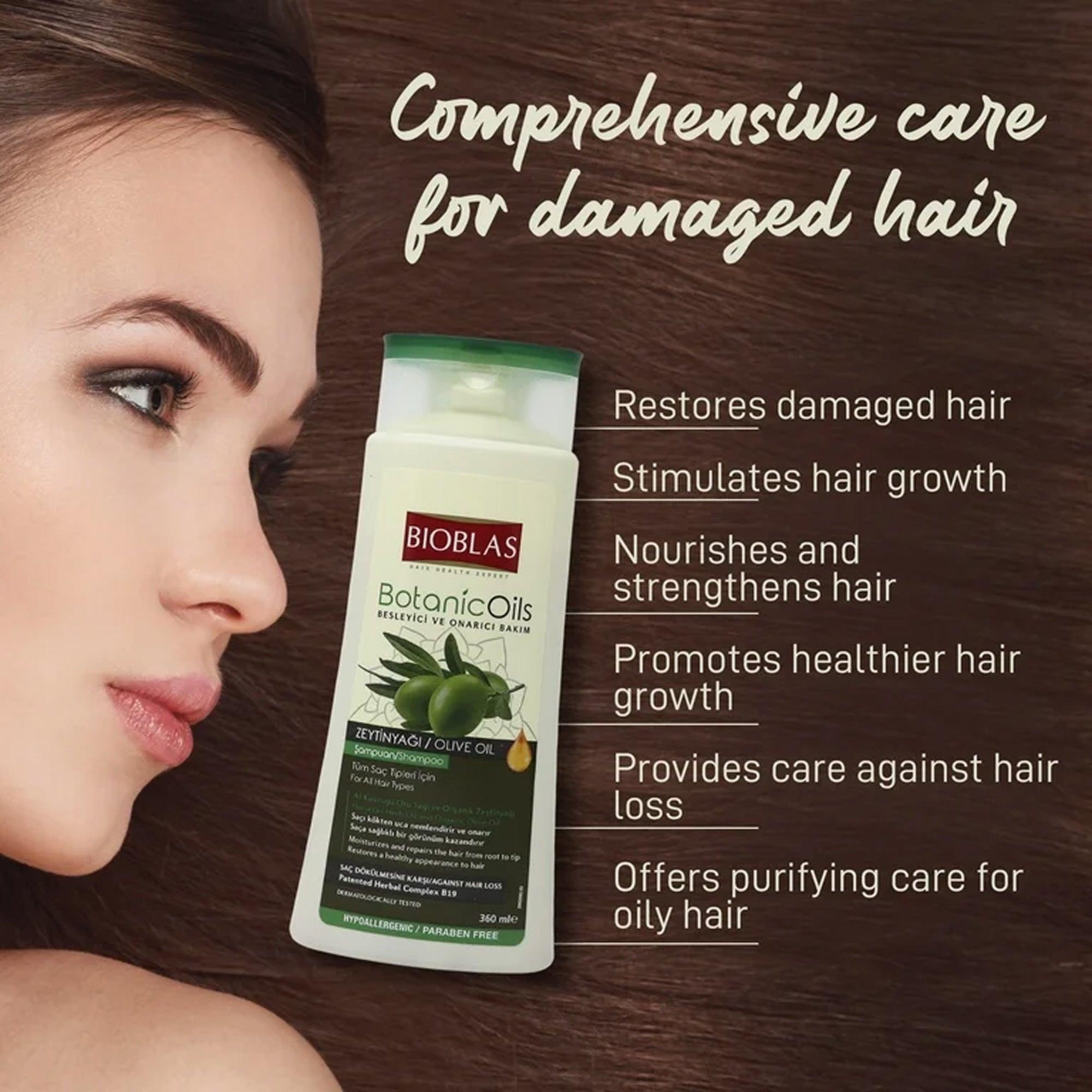 Bioblas Botanic Oils Olive Oil Shampoo 360ml - TheSkinFit