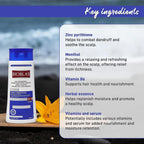 Bioblas Herbal Shampoo For Hair Loss + Anti-Dandruff Zinc + Menthol 360ml - TheSkinFit