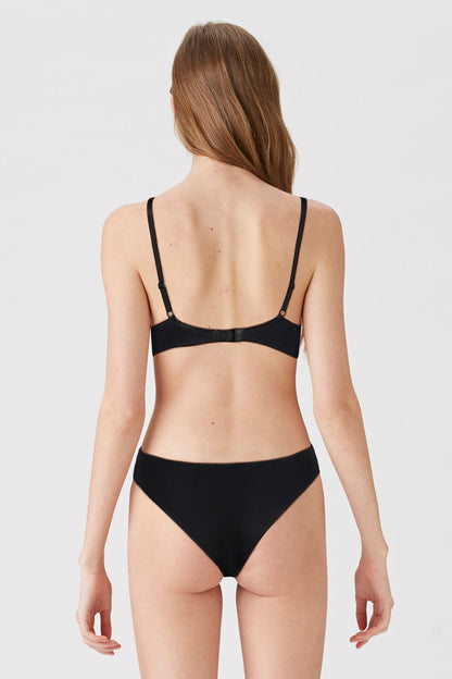 BLS Breathable Wired And Light Padded Bra Black