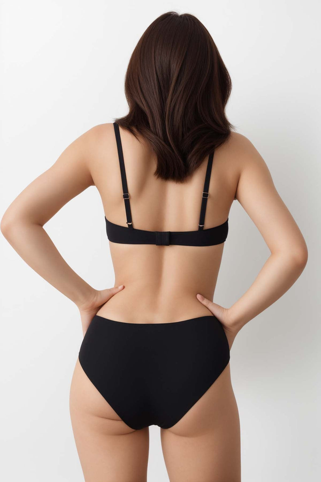 BLS Elfrida Wired And Push Up Lace Bra Set Black