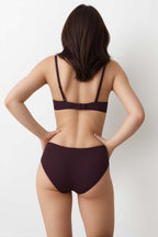 BLS Elfrida Wired And Push Up Lace Bra Set Burgundy