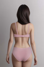 BLS Ella Wireless And Padded Lace Bra Set Pink 34C