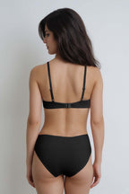 BLS Emma Wired And Padded Lace Bra Set Black