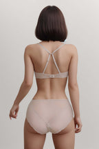 BLS Everly Wired And Padded Lace Bra Set Skin 32C