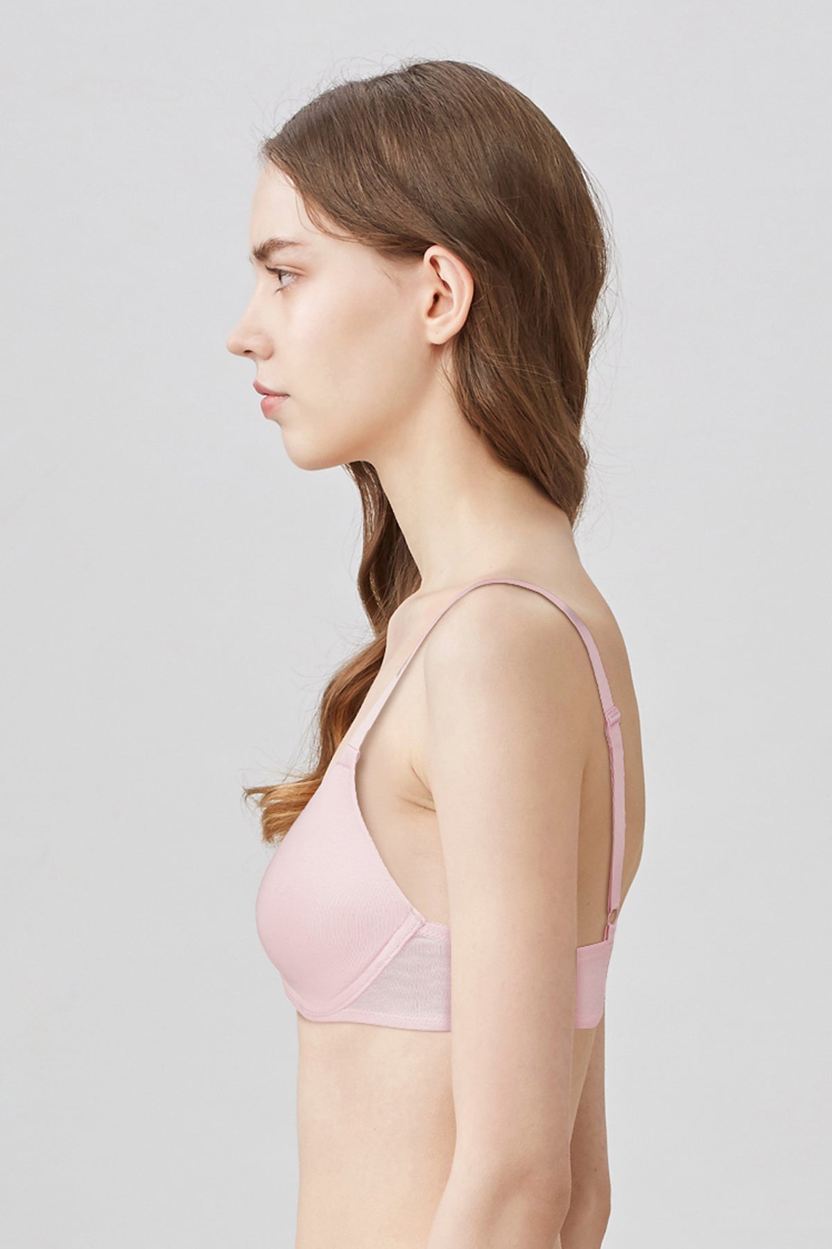 BLS Pero Wired And Padded Cotton Bra Pink 34B