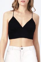 BLS Belle Non Padded Lace Bralette Black
