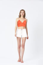 BLS Belle Non Padded Lace Bralette Peach Rose