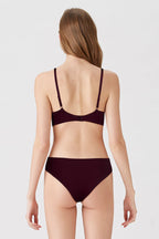 BLS Breathable Wired And Light Padded Bra Burgundy 36B