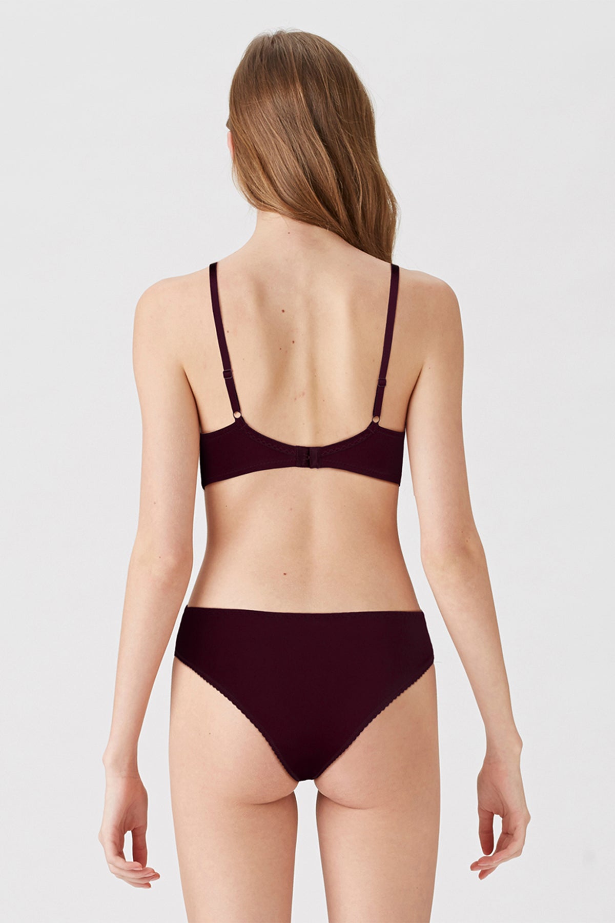 BLS Breathable Wired And Light Padded Bra Burgundy 36B