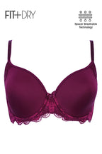 BLS Breathable Wired And Light Padded Bra Burgundy 36C